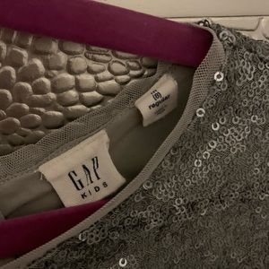 GAP Kids sequin silver dress
